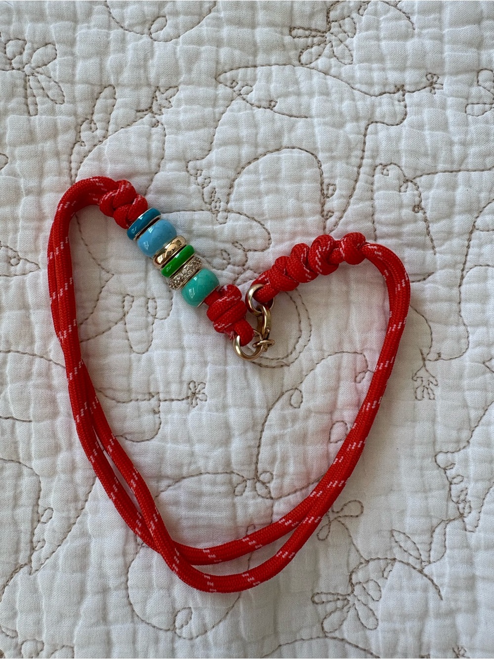 Roxanne Assoulin Orange cord necklace